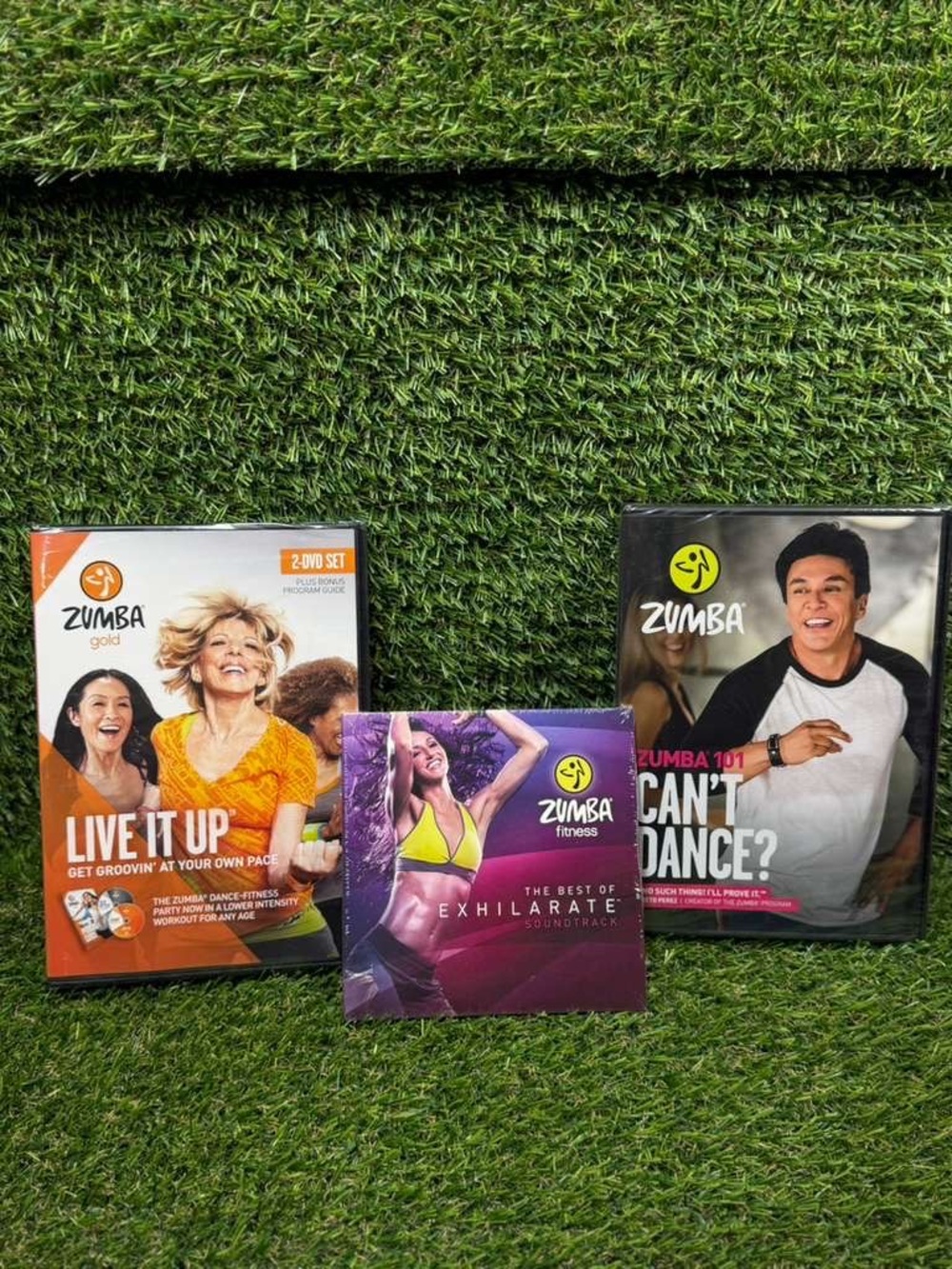 Zumba DVD Set: Live It Up, Can't Dance?, Best of Exhilarate, 2-DVD Fitness